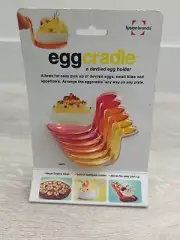 FUSION BRANDS Tasting Egg Cradle Spoons - Apetizer Serving Holder - Deviled Eggs