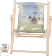 Kisangel Beach Chair Phone Holder Adorable Desk Stand for Cell Phones Hands Viewing Canvas Material for Home Office Decoration Great Present Idea
