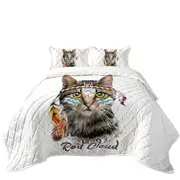 Cool Native American Cat Coverlet