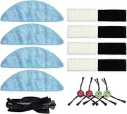 SMZhomeone Side Brush Mop Cloth Brush Roll Mop Filter Side Brushes For Cecotec Eternal Pet Max Replacement Parts