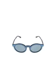 Logo logo sunglasses 52 Blue