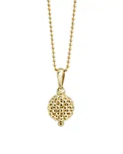 Lagos Caviar Gold Collection 18K Gold Ball Pendant Necklace, 30