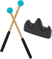 HEATSHAKING 1Set Drum Mallet Sticks for Classic Musical Drumsticks for Xylophones and Tongue Drums Includes Bracket Durable and Craftsmanship for Beginners