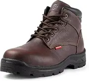 [SUREWAY] Mens Waterproof Steel Toe Work Boots/Shoes for Men - Lightweight,Anti-Fatigue,Full-Grain Leather,Durable Comfortable Proved,Oil/Slip Resistant Safety Industrial Construction Boots