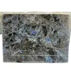 Labradorite Stone Coffee Table Top, Center Stone Office Desk Slab Top Interior