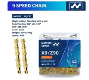9 Speed CHAIN 116 LINKS, GOLD NITRIDE FINISH WITH QUICK LINK - PRICE DROP