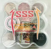 SSS Wooden Carrom Board Coins - 24 Pcs + 1 no Striker
