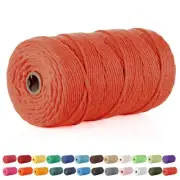 Macrame Cord 3mm 3 mm Macrame Cord – 220 Yards About 200m 100% Natural Cotton...