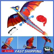 3D Dragon Kite Long Tail Large Single Line Kites Spring Outdoor Activity Toys