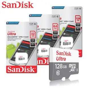 SanDisk NEW ULTRA 16G 32G 64G 128G microSD 記憶卡 廠商直送
