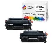 2 Pack Compatible Toner Cartridge Replacement for HP CF280A 80A (2,700 Pages) for HP Laserjet Pro 400 M401d 400 M401dn 400 M401dne 400 M401dw 400 M401n