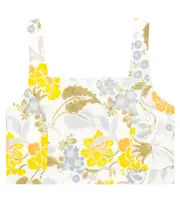 [The New Society] The New Society Gianni floral linen and cotton top Y 14 multicoloured