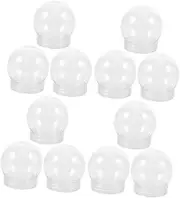 HOMOCONO 24pcs Snow Globe DIY Water Globes Crafts Water Globes Decorative Water Globe DIY Globe Water Globes Prop Ball Shape Globe Xmas Supply Plastic Water Globe Empty Water Globes