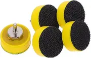 Garneck 5pcs Grinding Disc Pneumatic Sander Disc Manual Sanding Disc Sanding Discs Pads Grinder Attachment Sanding Polishing Pads Wet Dry Sanding Discs Sand Pads Yellow Stainless Steel