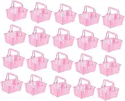 Vaguelly Realistic Mini Shopping Basket Toy Girls Toys Age 4-5 Boys and Girls Shopping Basket Plastic for DIY Micro Landscape
