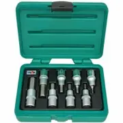 TRAX 8PC INHEX Hex Key Allen Key Bit Socket Set 1/2" CrV Made in Taiwan 3/16-5/8
