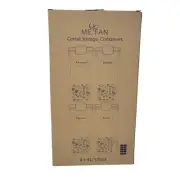 ME.FAN Cereal Food Storage Containers Set of 4 Airtight Stackable Clear NEW