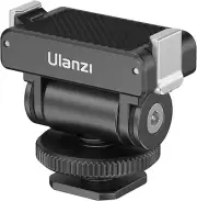 CA22 Hot Shoe & Cold Shoe Adapter Mount with Magnetic Quick Mount, 180 Tilt Adju