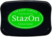 TSUKINEKO STAZON SOLVENT INKPAD ~CACTUS GREEN CODE SZ-52