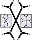 Bed Sheet Straps - Crisscross Fitted Sheet Clips and Sheet Holder Elastic Bands