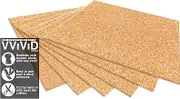 VViViD Natural Cork Board Adhesive Vinyl 9 x 10 Craft Sheets (12 Sheet Pack)