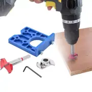 35mm Concealed Hinge Hole Jig Kitchen Cabinet Doors With Drill Bit Tool Set