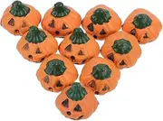 ABOOFAN 10pcs Miniature Pumpkin Figurines for Halloween Decorations Dollhouse Accessories Unique Harvest Decor for Home Party and Seasonal Festivities