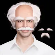 Old Man Wig White Bald Cap With Hair On Sides Balding Wig Grandpa Halloween