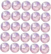 FOMIYES 30pcs Mermaid Party Plates - 9inch Round Paper Dessert Plates Mermaid Party Tableware for Birthday Retirement Appetizer Wedding