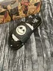 Black Slide Sandals with Skull Design Size 8 By Disney