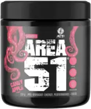 ATP Science Area 51 Pre-Workout Candy Apple 50 Serves