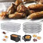 3PCS Air Fryer Dehydrator Racks Stainless Steel Basket Tray Dishwasher Safe °