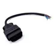ST OBD2 16Pin Male Plug Connector For ELM327 Extension Adapter OBD Open Cable