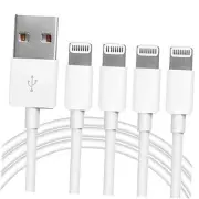 4Pack [Apple MFi Certified] Charger Lightning to USB Charging Cable Cord