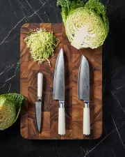 MAKO Japanese Steel Knife Set Cream
