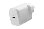Cygnett CY4736PDWCH PowerPlus 30W USB-C PD GaN Fast Wall Charger White, Palm-Size, Portable