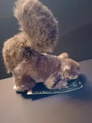 7" SQUIRREL WITH SQUEAKER - PLUSH DOG TOY- WOODLANDS WILDLIFE