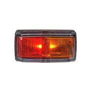 10 Narva LED Side Marker Lamp Red/Amber w/ Black Base Coloured Lens & 0.5m Cable