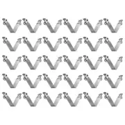 30pcs 9x10x60mm Double Button V-Shaped Paddle Snap Spring Clips Hollow Head