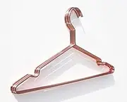 10 Pack Heavy Duty Stainless Steel Hangers with Rose Gold,Space Saving Ultra Thin,Durable Non-Slip Clothes Hangers for Children Kids Bedroom Closet, Great for Shirts,Pants,Scarves,Strong Enough for Coat