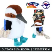 Squeaker Dog Soft Plush Toy Bush Kooka Birds Squeaky Squaker Dog Anxiety Aid