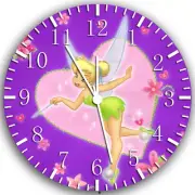 Disney Tinker Bell Frameless Borderless Wall Clock Nice For Gifts or Decor W235