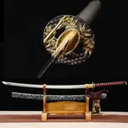 High Manganese Steel Japanese Katana Full Tang Samurai Sword Battle Ready Sharp.