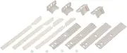 Paxanpax PRF243 Integrated Fridge Freezer Decor Door Mounting & Installation Plastic Sliding Bracket Fixing Kit Fits Whirlpool Maytag - Pack of 4