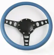 14'' Billet Steering Wheels Half Wrap Restoration Chevy Ford Mopar w Horn Button (for: Chevrolet)