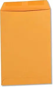 Universal Catalog Envelope, 28 lb Bond Weight Kraft, 1, Square Flap, Gummed Closure, 6 x 9, Brown Kraft, 100/Box