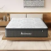 Audreamy Double Mattress Rome 34cm Euro Top with 100% Natural Latex 9 Zone Pocket Spring Hybrid Enhanced Edge Support Airflow Design Breathable 15 Years Warranty Vacuum Packed Medium Firm