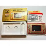 任天堂 GAME AND & WATCH MICKEY MOUSE1981 WIDE SCREEN 與盒子 遊戲機