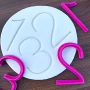 Number 1 -10 Cookie Fondant Stamp Embosser 5&7cm Cake Decoration