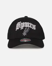 [MITCHELL & NESS] Mitchell & Ness San Antonio Spurs 'Old English Classic' Mvp Snapback Black - Size ONE ONE Black